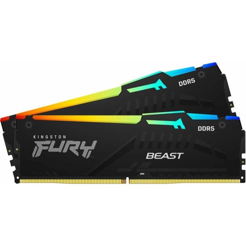 KINGSTON Память DDR5 2x8GB 5600MHz KF556C40BBAK2-16 Fury Beast RGB RTL Gaming PC5-44800 CL40 DIMM 288-pin 1.25В single rank с радиатором Ret KINGSTON Память DDR5 2x8GB 5600MHz KF556C40BBAK2-16 Fury Beast RGB RTL Gaming PC5-44800 CL40 DIMM 288-pin 1.25В single rank с радиатором Ret