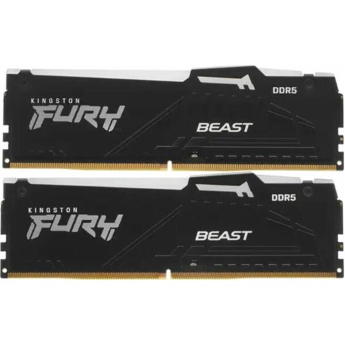 KINGSTON Память DDR5 2x8GB 5600MHz KF556C40BBAK2-16 Fury Beast RGB RTL Gaming PC5-44800 CL40 DIMM 288-pin 1.25В single rank с радиатором Ret KINGSTON Память DDR5 2x8GB 5600MHz KF556C40BBAK2-16 Fury Beast RGB RTL Gaming PC5-44800 CL40 DIMM 288-pin 1.25В single rank с радиатором Ret