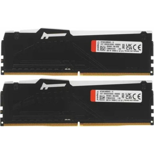 KINGSTON Память DDR5 2x8GB 5600MHz KF556C40BBAK2-16 Fury Beast RGB RTL Gaming PC5-44800 CL40 DIMM 288-pin 1.25В single rank с радиатором Ret KINGSTON Память DDR5 2x8GB 5600MHz KF556C40BBAK2-16 Fury Beast RGB RTL Gaming PC5-44800 CL40 DIMM 288-pin 1.25В single rank с радиатором Ret