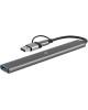 DIGMA Хаб (разветвитель) DHUB-7USB-AC-3.0, серебристый