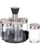 Набор для специй AGNESS 671-108 на подставке 100мл (6 предметов)