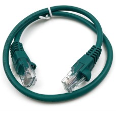 BURO Патч-корд UTP 4 пары cat.5E CCA molded 0.5м зеленый RJ-45 (m)-RJ-45 (m) (UTP-5E-0,5M-GR)
