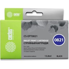 CACTUS Картридж струйный CS-EPT0821 T0821 черный (13.8мл) для Epson Stylus Photo R270/290/RX590