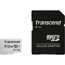 TRANSCEND Флеш карта microSDXC 512GB TS512GUSD300S-A 300S + adapter