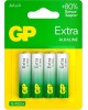 GP Батарея Extra Alkaline 15AXA21-2CRSBC4 AA (4шт) блистер