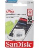 Карта памяти SANDISK 32GB MicroSDHC Ultra Class10 UHS-I U1 100MB/s (SDSQUNR-032G-GN3MN)