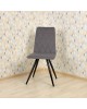 Стул обеденный POLINI Home Rio SM, серый-черный (2 кор.)