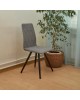 Стул обеденный POLINI Home Rio SM, серый-черный (2 кор.)