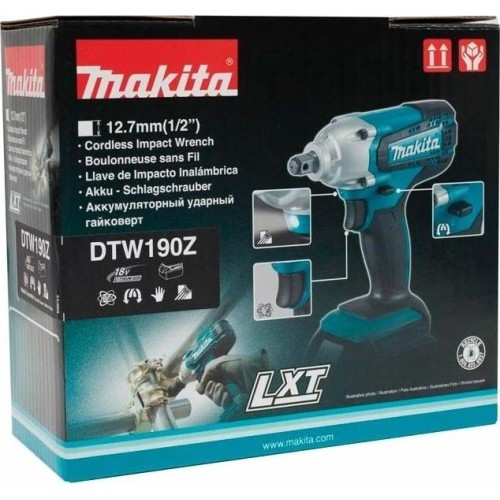 MAKITA Гайковерт DTW190Z аккум. патрон:квад.1/2 MAKITA Гайковерт DTW190Z аккум. патрон:квад.1/2