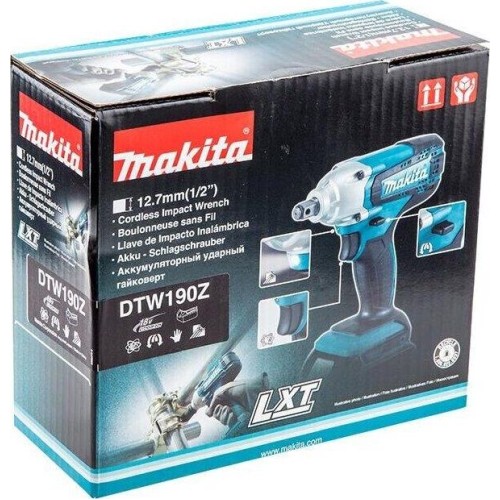 MAKITA Гайковерт DTW190Z аккум. патрон:квад.1/2 MAKITA Гайковерт DTW190Z аккум. патрон:квад.1/2