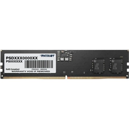PATRIOT Память DDR5 16GB 5200MHz PSD516G520081 Signature RTL PC5-41600 CL42 DIMM 288-pin 1.1В single rank Ret PATRIOT Память DDR5 16GB 5200MHz PSD516G520081 Signature RTL PC5-41600 CL42 DIMM 288-pin 1.1В single rank Ret