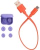 JBL Наушники Tune Flex 2 Ghost Edition, Bluetooth, вкладыши, прозрачный/фиолетовый [ tflex2gmae]
