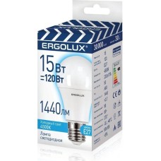 Лампочка светодиодная ERGOLUX (13638) LED-A60-15W-E27-4K