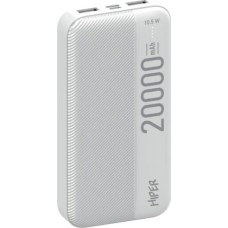 HIPER SM20000 Мобильный аккумулятор 20000mAh 2.4A белый (SM20000 WHITE)
