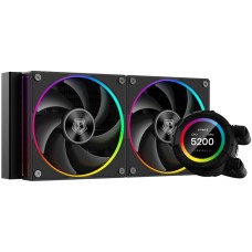 ID-COOLING Система водяного охлаждения SL240 ARGB Soc-AM5/AM4/1200/1700/1851 черный 4-pin 14-30dB Al+Cu LCD 300W Ret