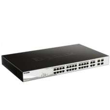 D-LINK Коммутатор DGS-1210-28P/FL1A Управляемый 2 уровня с 24 портами 10/100/1000Base-T и 4 комбо-портами 100/1000Base-T/SFP (24 порта с поддержкой Po