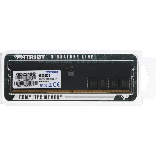 PATRIOT Модуль памяти DIMM DDR5-4800 32GB PSD532G48002 PATRIOT Модуль памяти DIMM DDR5-4800 32GB PSD532G48002