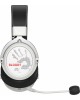A4TECH Гарнитура игровая Bloody MR590 Sports, для компьютера и игровых консолей, мониторные, Bluetooth/радио/3,5 мм, белый / черный [mr590+ wired/sport white]