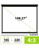CACTUS Экран TriExpert CS-PSTE-220x165-BK, 220х165 см, 4:3, напольный черный