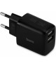 BURO Сетевое зар./устр. BUWH1 15.5W 3.1A 2xUSB универсальное черный (BUWH15S200BK)
