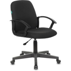 Кресло компьютерное БЮРОКРАТ Кресло CH-808-LOW черный 3С11 низк.спин. крестов. пластик