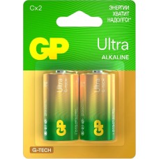 Батарейки GP Батарея Ultra Alkaline 14AUA21-2CRSBC2 C (2шт) блистер