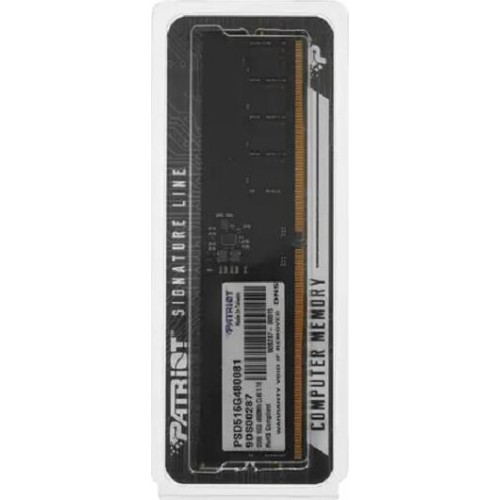 PATRIOT Модуль памяти DIMM DDR5-5200 16GB PSD516G520081 PATRIOT Модуль памяти DIMM DDR5-5200 16GB PSD516G520081
