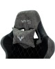 Кресло компьютерное игровое ZOMBIE Кресло игровое VIKING 7 KNIGHT Fabric черный ткань/эко.кожа с подголов. крестов. металл