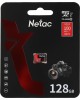 NETAC Карта памяти microSDXC UHS-I U1 P500 Eco 128 ГБ, 90 МБ/с, Class 10, NT02P500ECO-128G-S, 1 шт., без адаптера