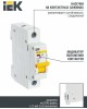 IEK Выключатель автоматический ВА47-29 (MVA20-1-006-C) 6A тип C 4.5kA 1П 230/400В 1мод белый (упак.: