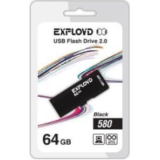 USB флэш-накопитель EXPLOYD 64GB 580 черный [EX-64GB-580-Black]