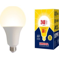 Мощные лампы А (Форма А) VOLPE (UL-00005604) LED-A95-30W/3000K/E27/FR/NR