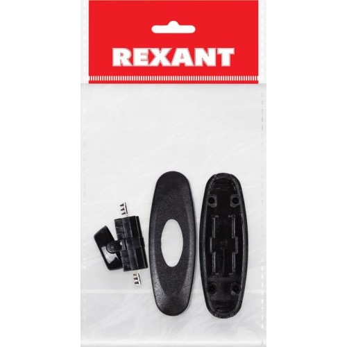 REXANT Выключатель-кнопка 250V 2А ON-OFF черный на электропровод (для настольной лампы)
