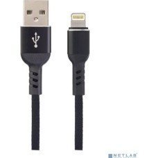 Кабель PERFEO (I4316) USB A вилка - Lightning вилка, 2.4A, черный, длина 1 м., Light Premium
