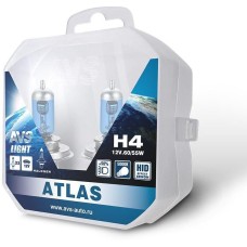 AVS Галогенная лампа ATLAS PB/5000К/PB H4.12V.60/55W. 2шт