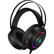 A4TECH Гарнитура игровая Bloody G521, для компьютера, мониторные, проводные, черный [g521 (black)]