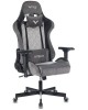 Кресло компьютерное игровое ZOMBIE Кресло игровое VIKING 7 KNIGHT Fabric серый Loft ромбик ткань/эко.кожа с подголов. крестов. металл