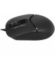 A4TECH Мышь Fstyler FM12S черный оптическая 1200dpi silent USB 3but (FM12S BLACK)