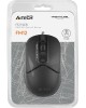 A4TECH Мышь Fstyler FM12S черный оптическая 1200dpi silent USB 3but (FM12S BLACK)