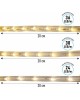 NEON-NIGHT Дюралайт LED трехжильный 230В 13мм 30 LED/м МУЛЬТИ (RYGB) свечение с динамикой модуль 1м бухта 100м