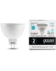 GAUSS Лампа светодиодная Elementary MR16 7Вт цок.:GU5.3 спот 220B 4100K св.свеч.бел.нейт. MR16 (упак.:10шт) (13527)