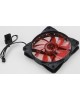 DIGMA Вентилятор для корпуса DFAN-LED-RED RGB 120х120x25 черный 3-pin 4-pin (Molex) 23дБ Ret