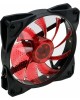 DIGMA Вентилятор для корпуса DFAN-LED-RED RGB 120х120x25 черный 3-pin 4-pin (Molex) 23дБ Ret
