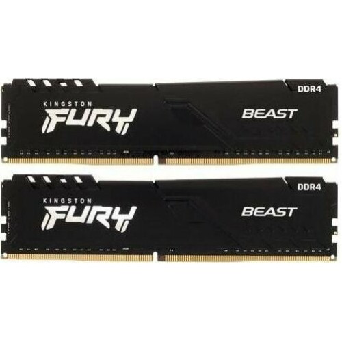 KINGSTON Память DDR4 2x8GB 3600MHz KF436C17BBK2/16 Fury Beast RTL Gaming PC4-28800 CL17 DIMM 288-pin 1.35В kit single rank с радиатором Ret KINGSTON Память DDR4 2x8GB 3600MHz KF436C17BBK2/16 Fury Beast RTL Gaming PC4-28800 CL17 DIMM 288-pin 1.35В kit single rank с радиатором Ret