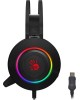 A4TECH Гарнитура игровая Bloody G521, для компьютера, мониторные, проводные, черный [g521 (black)]