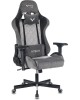 Кресло компьютерное игровое ZOMBIE Кресло игровое VIKING 7 KNIGHT Fabric серый Loft ромбик ткань/эко.кожа с подголов. крестов. металл