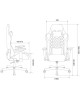 Кресло компьютерное игровое ZOMBIE Кресло игровое VIKING 7 KNIGHT Fabric серый Loft ромбик ткань/эко.кожа с подголов. крестов. металл