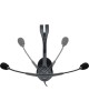 LOGITECH Гарнитура H111, для контактных центров, накладные, проводные, серый [981-000588]
