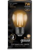 GAUSS Лампа филам. Filament 7Вт цок.:E27 свеча 220B св.свеч.бел.теп. (упак.:10шт) (103802107)