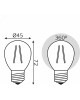 GAUSS Лампа филам. Filament 7Вт цок.:E27 свеча 220B св.свеч.бел.теп. (упак.:10шт) (103802107)